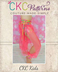 Nellie's Belly Dancing Pants Sizes 2T to 14 Kids PDF Pattern