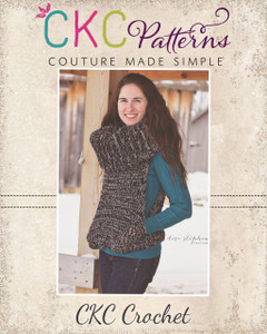 Esme’s Cowl Vest Crochet Sizes XS to XL Adults PDF Pattern Esme’s Cowl Vest Crochet Sizes XS to XL Adults PDF Pattern