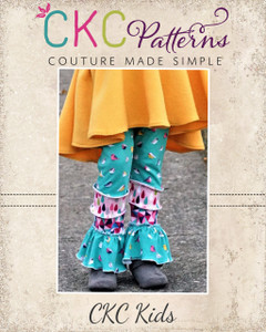 Taelyn's Tiered Leggings Sizes NB to 14 Kids PDF Pattern Taelyn's Tiered Leggings Sizes NB to 14 Kids PDF Pattern