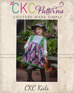 Rosemary's Flutter Bodice Dress and Tunic Sizes NB to 14 Kids PDF Pattern