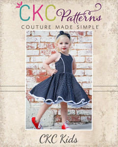 Sandra Dee's Rockabilly Swing Dress Sizes 2T to 14 Kids PDF Pattern Sandra Dee's Rockabilly Swing Dress Sizes 2T to 14 Kids PDF Pattern
