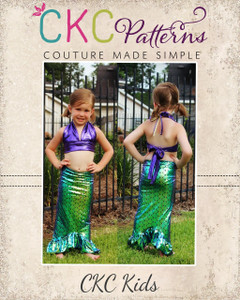 Ursula's Underwater Set Sizes 2T to 14 Kids PDF Pattern