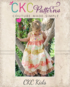 Piper's Stripwork Maxi Dress Sizes 6/12m to 8 Kids PDF Pattern Piper's Stripwork Maxi Dress Sizes 6/12m to 8 Kids PDF Pattern