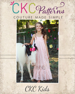 Lynx's Lace Maxi Dress Sizes 2T to 14 Kids PDF Pattern Lynx's Lace Maxi Dress Sizes 2T to 14 Kids PDF Pattern
