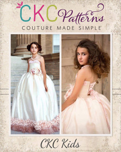 Vale's Corset Gown Sizes 2T to 14 Kids and Dolls PDF Pattern