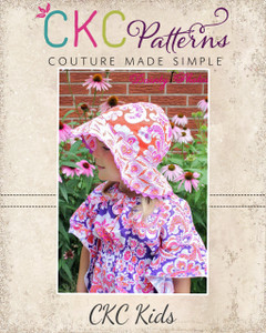 Ryann's Reversible Sun Hat Sizes 6/12m to 8 Kids PDF Pattern