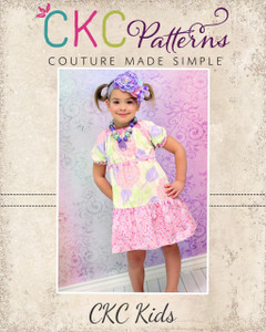 Stella's Sassy Peasant Dress Sizes 12/18m to Size 6 Kids PDF Pattern Stella's Sassy Peasant Dress Sizes 12/18m to Size 6 Kids PDF Pattern