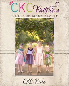 Laurie's Lovely Neck Dress Sizes 2T to 14 Kids PDF Pattern