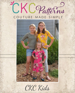 Chanel's Classic Fitted T-Shirt, Tunic, Dress, and Maxi Sizes 2T to 14 Kids PDF Pattern