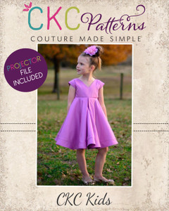 Juliette's Perfect Party Dress Sizes 2T to 14 Kids PDF Pattern