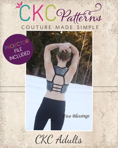 Agatha’s Activewear Top Sizes XXS to XL Adults PDF Pattern Agatha’s Activewear Top Sizes XXS to XL Adults PDF Pattern