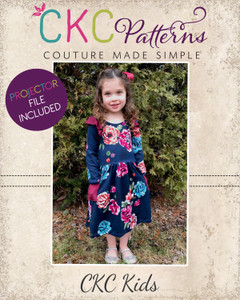 Charlize's Knit Dress Sizes 2T to 14 Kids PDF Pattern Charlize's Knit Dress Sizes 2T to 14 Kids PDF Pattern