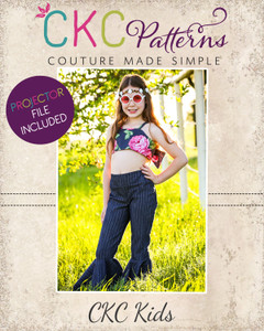 Terra's Ruffle Crop Top  Sizes NB to 14 Kids PDF Pattern Terra's Ruffle Crop Top  Sizes NB to 14 Kids PDF Pattern