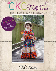Bohemia's Maxi Dress Sizes 2T to 14 Kids PDF Pattern Bohemia's Maxi Dress Sizes 2T to 14 Kids PDF Pattern