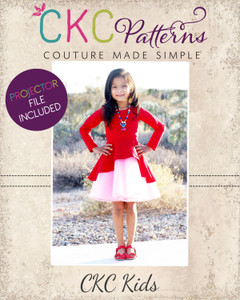 Lokelani's Holiday Dress Sizes 2T to 14 Kids PDF Pattern