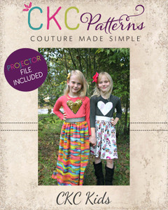 Kenlie's Elastic Waist Dress, Top, and Maxi Sizes 2T to 14 Kids PDF Pattern Kenlie's Elastic Waist Dress, Top, and Maxi Sizes 2T to 14 Kids PDF Pattern