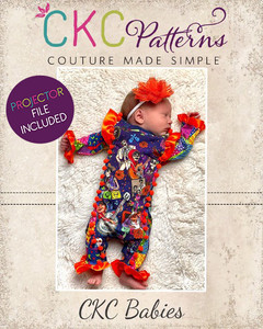 Kahlia's Babies Knit Romper Sizes NB to 18/24m Babies PDF Pattern