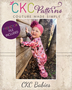 Auburn's Unisex Knit Romper Sizes NB to 18/24m Babies PDF Pattern