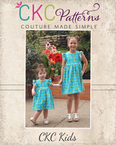 Mila's Knit Flutter Top and Dress Sizes NB to 14 Kids PDF Pattern