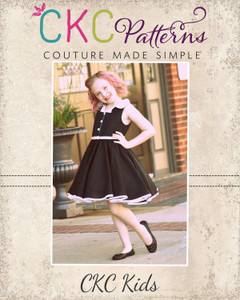 Lorraine’s Button Up Dress Sizes NB to 14 Kids PDF Pattern