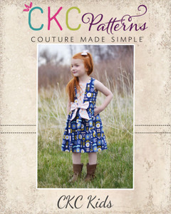 Azalea’s Piped Panel Dress & Tunic Sizes NB to 14 Kids and Dolls PDF Pattern