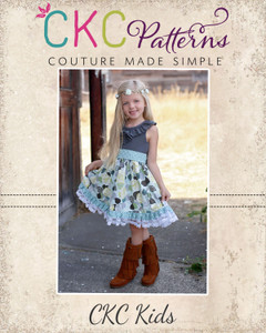 Tallulah’s Knit and Woven Dress and Maxi Sizes NB to 8 Kids PDF Pattern