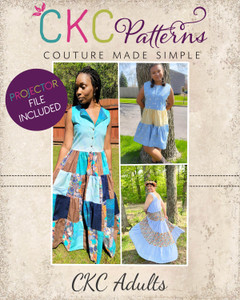Kingsley's Maxi Dress Sizes XXS to 3X Adults PDF Sewing Pattern Kingsley's Maxi Dress Sizes XXS to 3X Adults PDF Sewing Pattern