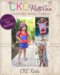 Sonny's Poolside Lounge Set Size 2T to 14 Kids PDF Sewing Pattern