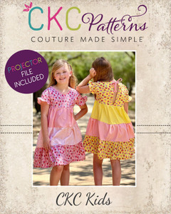 Eva's Tiered Dress Size Sizes 2T to 14 Kids PDF Pattern