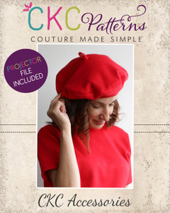 Bordeaux Beret Adult Sizes Small to Extra Large PDF Sewing Pattern Bordeaux Beret Adult Sizes Small to Extra Large PDF Sewing Pattern