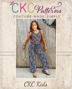 Camellia's Tie Shoulder Romper Sizes 2T to 14 Kids PDF Pattern