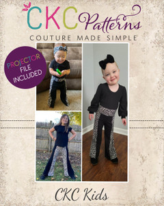 Ibiza's Panel Pants Sizes NB to 14 Kids PDF Pattern