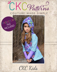 Creed's Color-Block Hoodie Sizes 2T to 14 Kids PDF Pattern Creed's Color-Block Hoodie Sizes 2T to 14 Kids PDF Pattern