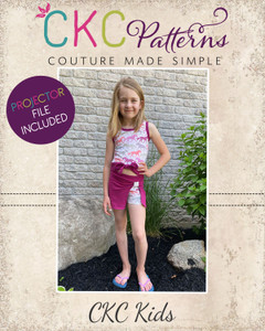 Jessany Bow Skirt Sizes 2T to 14 Kids PDF Pattern
