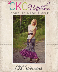 Gloria's Maxi Skirt Sizes XS to XL Adults PDF Pattern