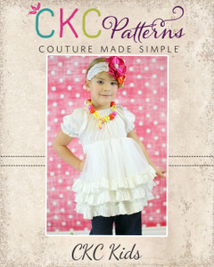 Shirley's Fabric Petti Top and Dress Sizes 6/12m to 8 Kids PDF Pattern