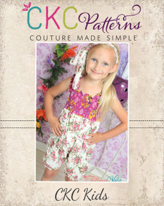 Bella's Ruffle Fabric Romper Sizes 12/18m to 6 Kids PDF Pattern Bella's Ruffle Fabric Romper Sizes 12/18m to 6 Kids PDF Pattern