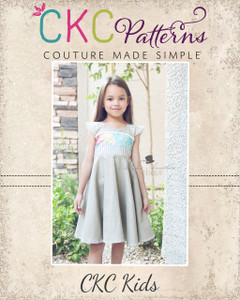 Frenchy's Fifties Flair Dress and Peplum Sizes 6/12m to 8 Kids PDF Pattern