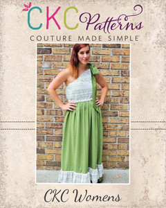 Aria's One Shoulder Top, Dress, and Maxi Sizes XS to XL Adults PDF Pattern