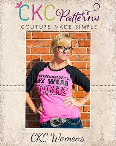 Heather's Ruffled Raglan T-Shirt Sizes XS to XL Adults PDF Pattern