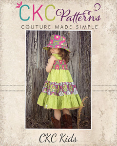 Brooklyn's Tiered Sundress Sizes 6/12m to 15/16 Kids and Dolls PDF Pattern