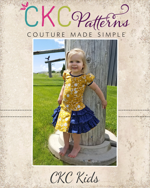 Suri's Sassy Dress Sizes 2T to 14 Kids PDF Pattern