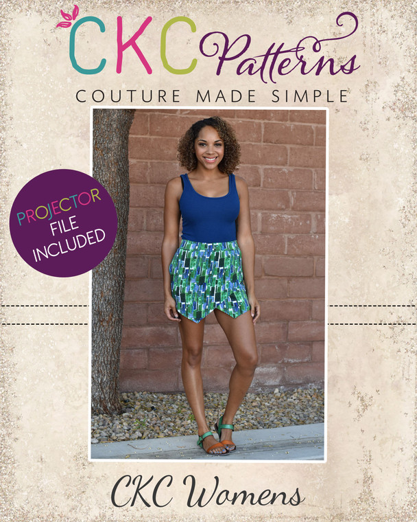 Ysabel's Sophisticated Skort Sizes XXS to 3X Adults PDF Pattern