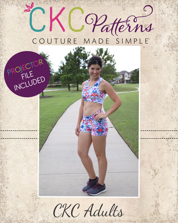 Wilma's Gym Wear Sizes XXS to XL Adults PDF Pattern