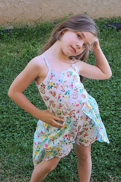 Myrtle's Maxi Romper Sizes 2T to 14 Kids PDF Pattern