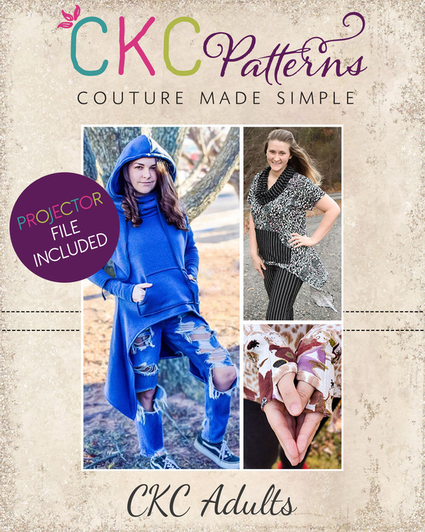 Bellatrix's Hoodie & Top Sizes XXS to 5X Adults PDF Pattern