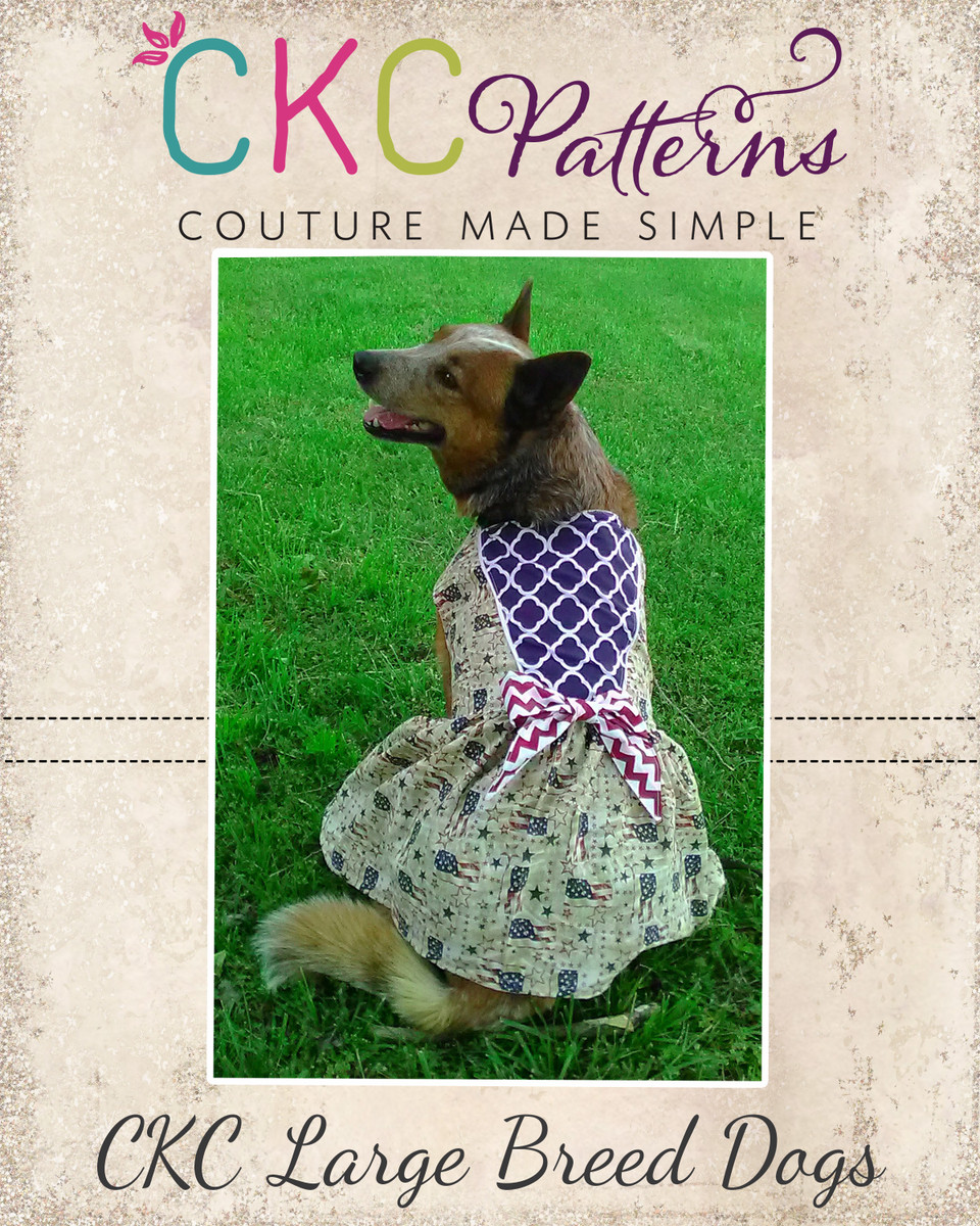 Anna's Sweetheart Halter Dress for Small and large Breed Dogs PDF Pattern