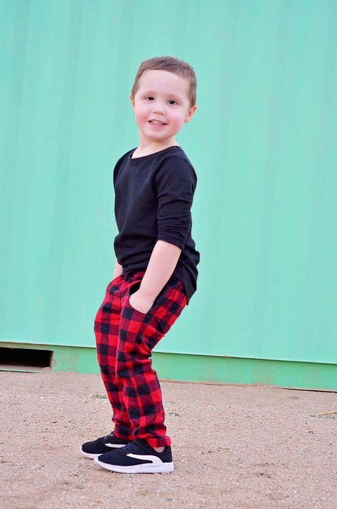 Kids jogger sweat pants harem trousers sewing pattern