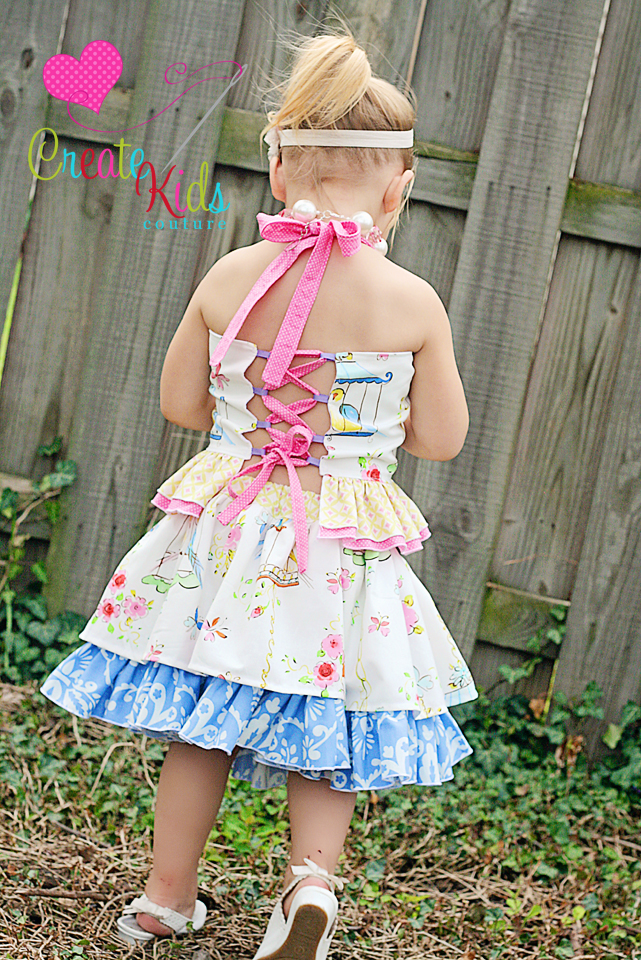 Charlotte's Corset Top Sizes 6/12m to 8 Kids and Dolls PDF Pattern