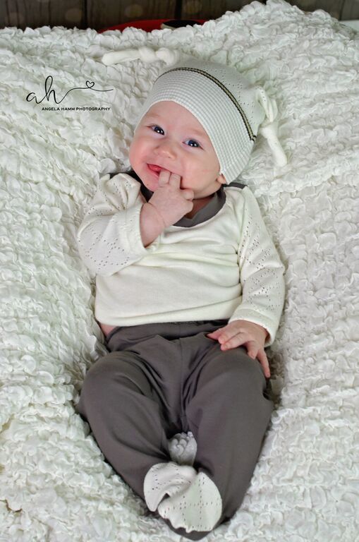 David's Knit Shirt and Footed Pants Set 